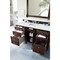 James Martin Vanities Brittany 60in Single Vanity, Burnished Mahogany w/ 3 CM Ethereal Noctis Quartz Top 650-V60S-BNM-3ENC - alternate 2